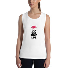 Load image into Gallery viewer, Go Get That Lips Ladies’ Muscle Tank-Tops
