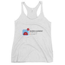 Load image into Gallery viewer, Lip Update Available Racerback Tank-Tops
